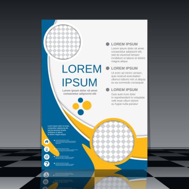 Profesyonel el ilanı vektör tasarım şablonu