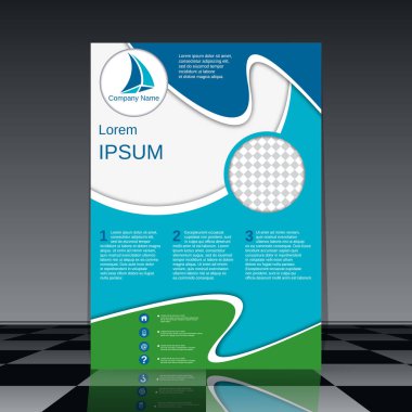 Profesyonel el ilanı vektör tasarım şablonu