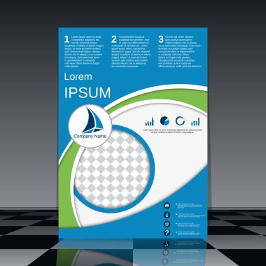 Profesyonel el ilanı vektör tasarım şablonu