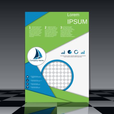 Profesyonel el ilanı vektör tasarım şablonu