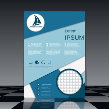 Profesyonel el ilanı vektör tasarım şablonu