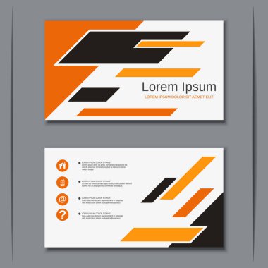 İş kartvizit vektör tasarım şablonu