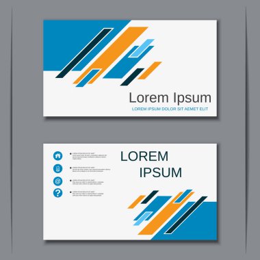 İş kartvizit vektör tasarım şablonu