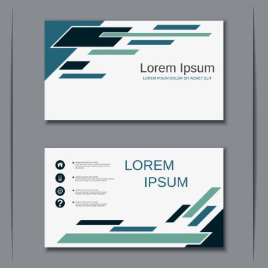 İş kartvizit vektör tasarım şablonu