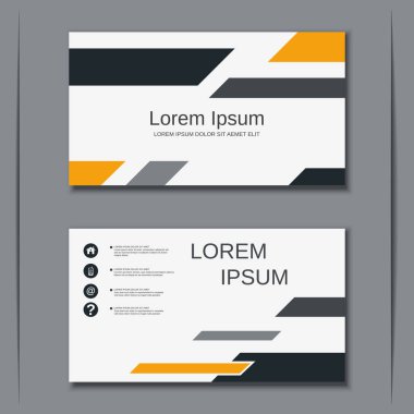İş kartvizit vektör tasarım şablonu