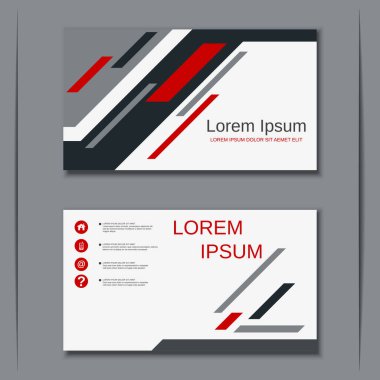 İş kartvizit vektör tasarım şablonu