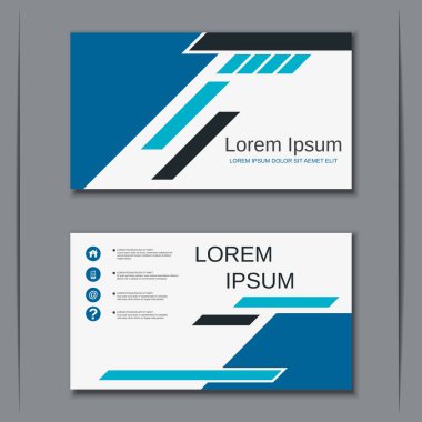 İş kartvizit vektör tasarım şablonu