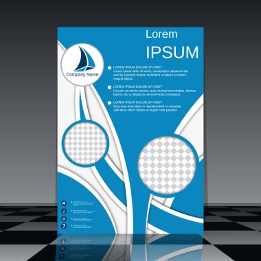 Profesyonel el ilanı vektör tasarım şablonu