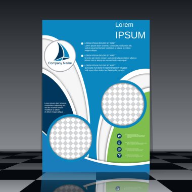 Profesyonel el ilanı vektör tasarım şablonu