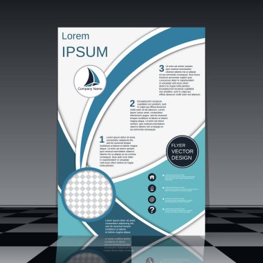 Profesyonel el ilanı vektör tasarım şablonu