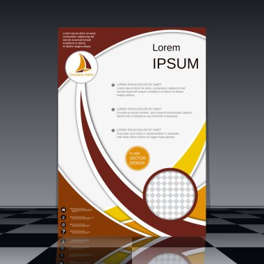 Profesyonel el ilanı vektör tasarım şablonu