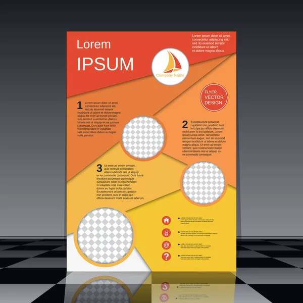 Profesyonel el ilanı vektör tasarım şablonu