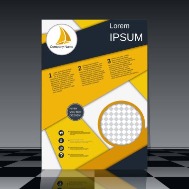 Profesyonel el ilanı vektör tasarım şablonu