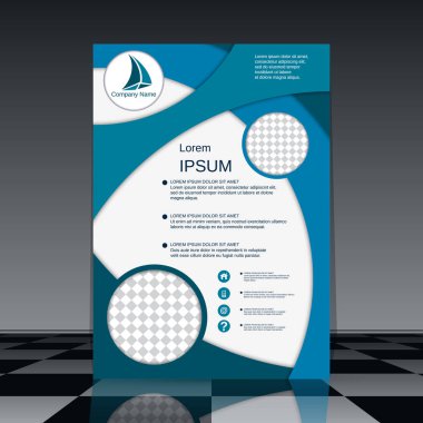 Profesyonel el ilanı vektör tasarım şablonu