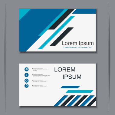 İş kartvizit vektör tasarım şablonu