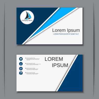 İş kartvizit vektör tasarım şablonu