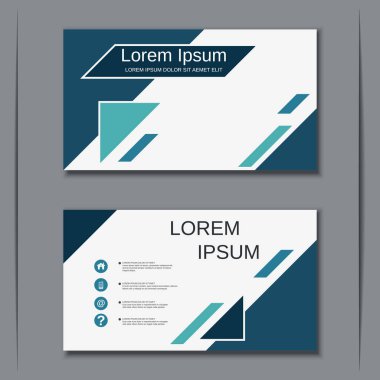 İş kartvizit vektör tasarım şablonu