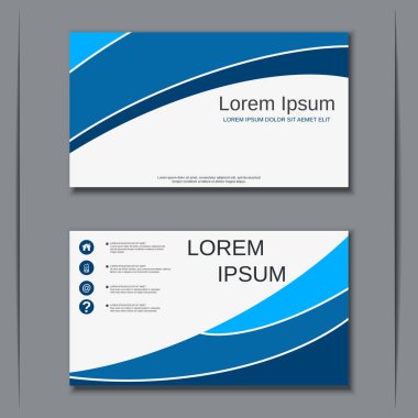 İş kartvizit vektör tasarım şablonu