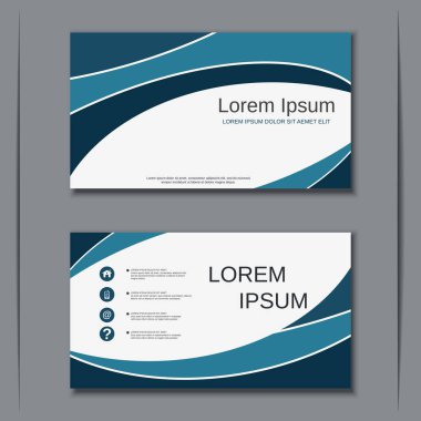 İş kartvizit vektör tasarım şablonu