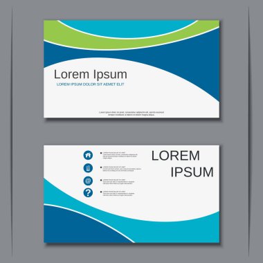 İş kartvizit vektör tasarım şablonu