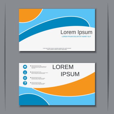 İş kartvizit vektör tasarım şablonu