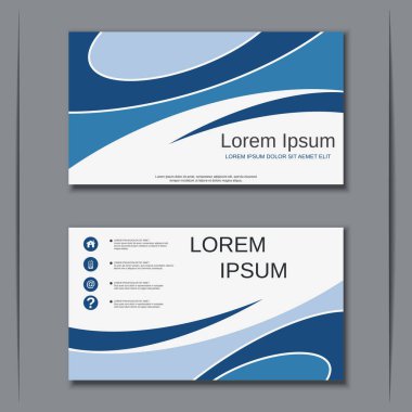 İş kartvizit vektör tasarım şablonu