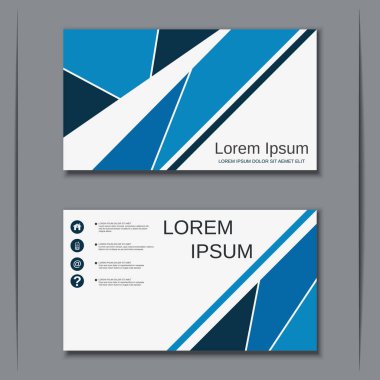 İş kartvizit vektör tasarım şablonu