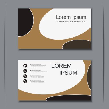 İş kartvizit vektör tasarım şablonu