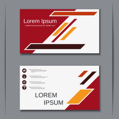 İş kartvizit vektör tasarım şablonu