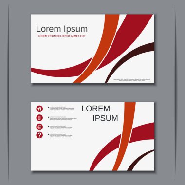 İş kartvizit vektör tasarım şablonu