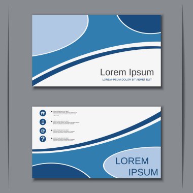 İş kartvizit vektör tasarım şablonu