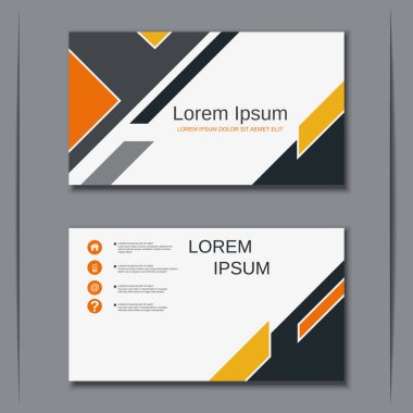 İş kartvizit vektör tasarım şablonu