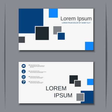 İş kartvizit vektör tasarım şablonu