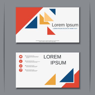 İş kartvizit vektör tasarım şablonu