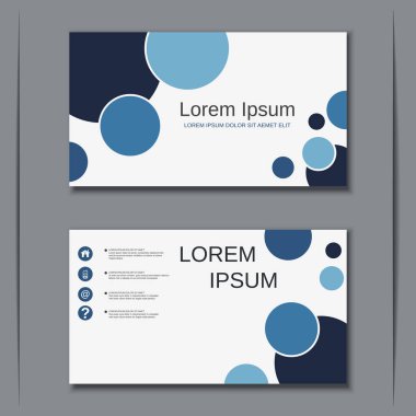 İş kartvizit vektör tasarım şablonu