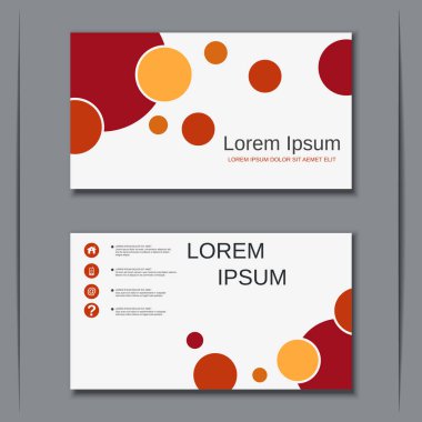 İş kartvizit vektör tasarım şablonu