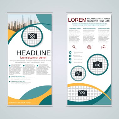 Modern toplu iş afiş şablon vektör