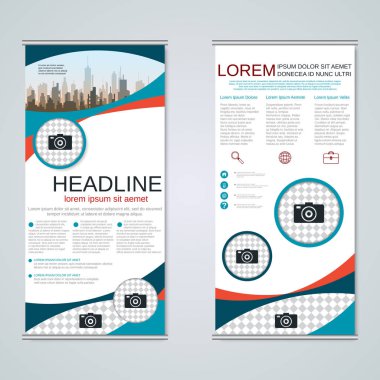 Modern toplu iş afiş şablon vektör