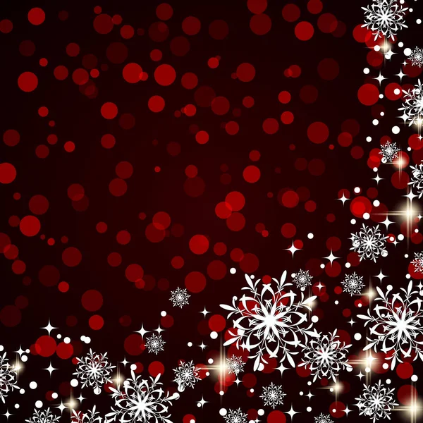 Joyeux Noël Happy New Year Vecteur Fond Avec Décor Hiver — Image vectorielle