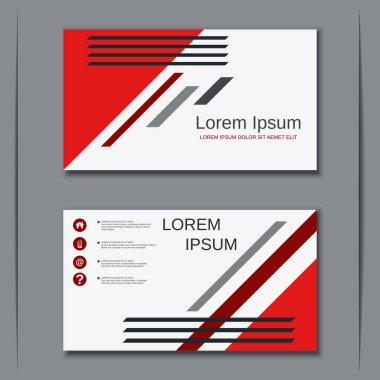 İş kartvizit vektör tasarım şablonu