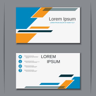 İş kartvizit vektör tasarım şablonu