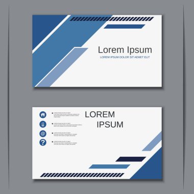 İş kartvizit vektör tasarım şablonu