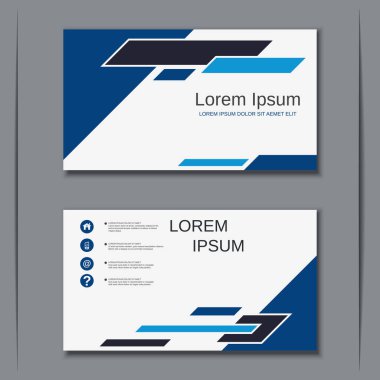 İş kartvizit vektör tasarım şablonu