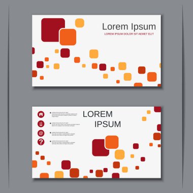 İş kartvizit vektör tasarım şablonu