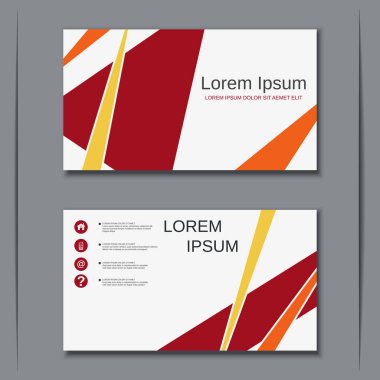 İş kartvizit vektör tasarım şablonu