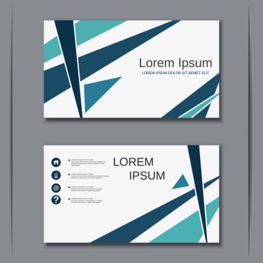 İş kartvizit vektör tasarım şablonu