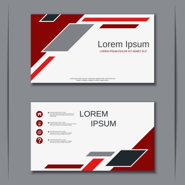 İş kartvizit vektör tasarım şablonu