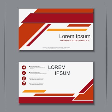 İş kartvizit vektör tasarım şablonu