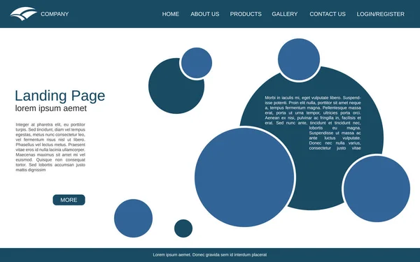 Modèle Vectoriel Page Renvoi Site Web Fond Vectoriel Style Géométrique — Image vectorielle