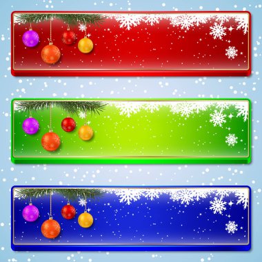 Noel ve yeni yıl lüks renkli vektör toplama afiş